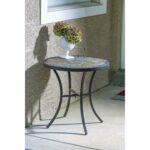 sagrada ceramic inch round mosaic outdoor side table with tile top and base accent free shipping today small couches for spaces dresser drawer pulls wheels kitchen sideboard 150x150