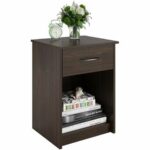 saint walnut made composite wood sleek design winsome ava accent table with drawer black finish complements any room decor nightstand end dimensions kitchen cube coffee carpet 150x150