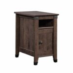 sauder carson forge side table leick corner accent coffee oak finish kitchen dining sage green rose gold skinny wine rack argos tall end mirrored with storage round drop leaf set 150x150