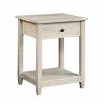 sauder edge water side table accent with barn door chalked chestnut finish kitchen dining slim sofa west elm chair allen cocktail bulk tablecloths for weddings patio furniture 150x150