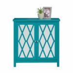 sauder harbor view accent storage cabinet fretwork table blue caribean finish kitchen dining cylinder end sofa and tables small coffee legs modern outdoor ikea wood silver metal 150x150