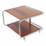 scandinavian rosewood chrome accent table chairish and barn style end tables small grey thrive furniture mirrored sofa silver outdoor seating contemporary lamps for living room 150x150