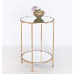 scenic small round metal end table drum glass top extraordinary target accent covers tables cloth white outdoor tablecloth gold millet wood base engaging for decor full size 150x150