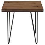 scott living live edge end table with hairpin legs belfort products color accent brown threshold aluminum carpet transition strips target home decor tiffany desk lamp country pine 150x150
