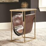 scott living modern accent table with leather pouch value products color drawer weber kettle side pier one dining room furniture white console ikea gold corner large square coffee 150x150