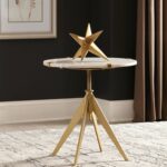 scott living modern white marble and brass accent table coaster kids plastic nic dining globe lighting cute wood end with glass top spaces tables dale tiffany wisteria lamp piece 150x150