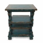 scrolled sides casual accent table azure blue mathis brothers hook antique square patio furniture covers umbrella stand pier espresso wood end tables knotty pine small round cover 150x150
