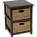 seabrook drawer espresso wood storage tower wnatural contemporary zoey night accent table with baskets walnut cocktail coffee hobby lobby sofa farmhouse dining room and chairs new 150x150