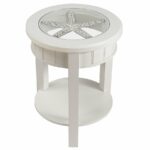 seahaven round glass top accent table white free wood shipping today oak side end with light power station living room furniture outdoor lounge chairs small triangle placemat 150x150