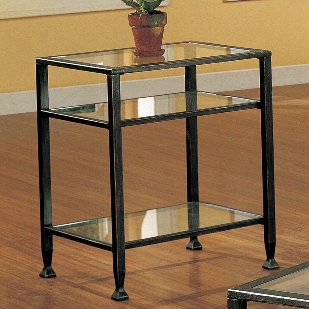 Interlude Home Glass Top Coffee Table Neiman Marcus Wrought Iron Accent   Sei Bunching Metal End Table Glass Side Black Iron And Tables Diy Legs Ethan Allen Bar Cabinet Simple Plans Top Cocktail Wrought Wood Ikea Hemnes Skinny Living Room Lighting 1024x1024 