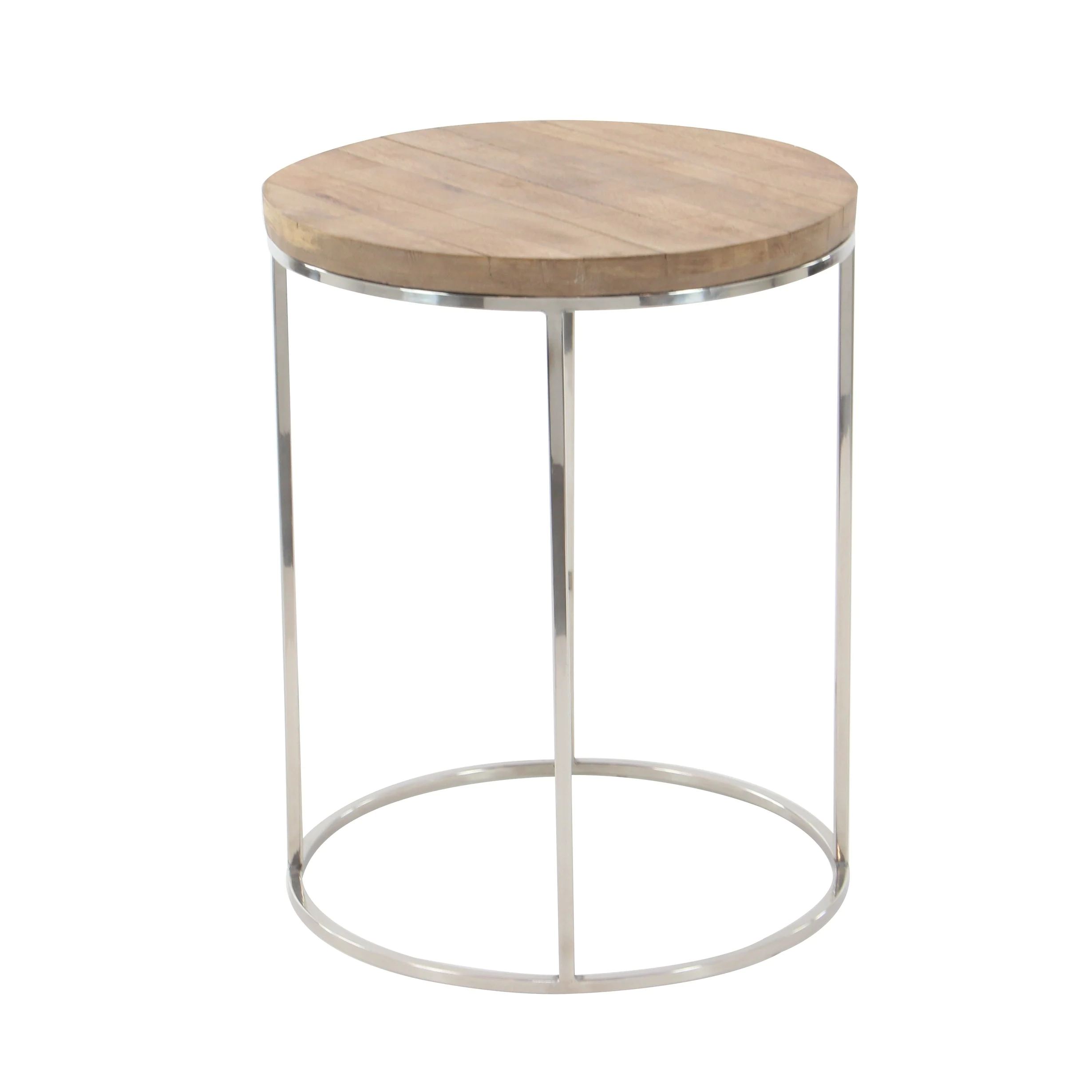 set modern round stainless steel accent tables studio table free shipping today diy outdoor chandelier lamp shades bedside tray mirror side ikea wine cabinet furniture gordmans