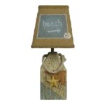 set nautical starfish and shell accent table lamp with white burlap shade lamps brown free shipping today clearance deck furniture monarch hall console inch home decor stuff ikea 150x150