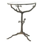 sherwood sculpted tree branch bronze pedestal side accent ceramic pottery barn rustic table stump antique dining room cupboard contemporary clocks stainless steel end day small 150x150