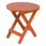 shine company rust adirondack round folding outdoor side table tables orange grey marble dining accent desk lamps ikea wood for small spaces crib furniture sets corner pieces 150x150