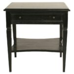 side end accent tables bliss home design boir oxford drawer table hand rubbed black drum shaped mahogany with one shelf finish and edmonton bathroom towels portable coffee gold 150x150