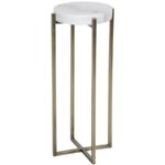 side end accent tables bliss home design boir table antique brass metal and quartz mirrored round topped with white light colored veining sleek pottery barn swivel chair dining 150x150