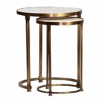 side end accent tables bliss home design ecdt clifford sidetable set gold hammered table two round nesting sidetables with rims and matching bases contemporary dining chairs make 150x150