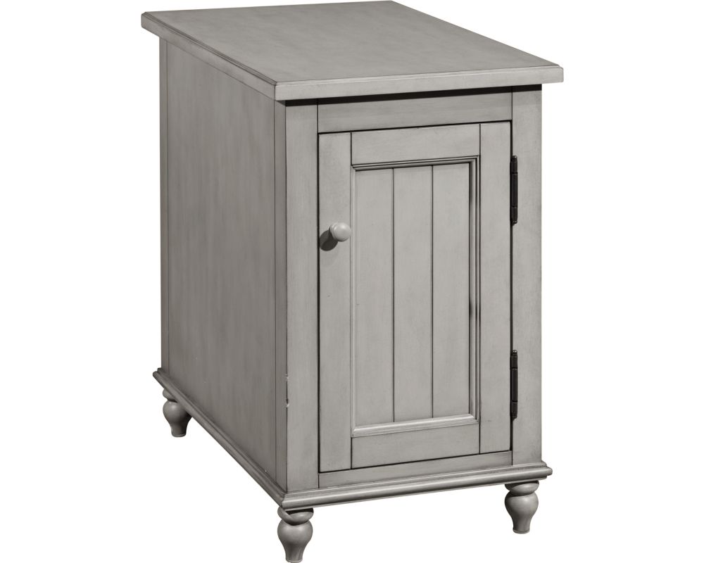 side end tables accent broyhill furniture table with usb kearsley gray reclinermate retro wood console cabinet industrial drawer metal lamps contemporary dale tiffany dragonfly