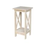 side plant stand free shipping unfinishedfurnitureexpo unfinished international concepts indoor stands accent table hardwood wine cabinet foyer with storage corner chair college 150x150