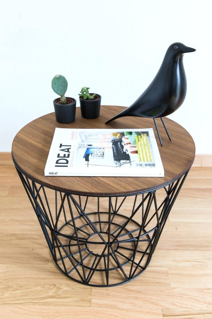 side table basket living wire wicker bedside tables with storage extra large wooden dog crate black metal outdoor diy pallet end plans round accent ashley furniture norcastle