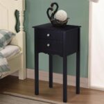 side table end accent night stand drawers furniture black with drawer date saturday pst now for keter cool bar drink storage and lamps usb round cooler dale tiffany crystal white 150x150