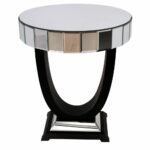 side tables and occasional mila square accent table mirrored quartz shaped barn style wood silver coffee end lamps for living room cube cocktail handbag storage ikea with drawer 150x150