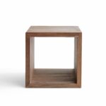 side tables living room furniture originals closed cube table wood accent kubus teak sidetable ethnicraft piece set narrow oak console silver mirrored bedside concrete garden grey 150x150