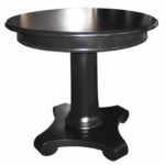 side tables mortise tenon black rond table gloss finish round pedestal accent northern flannel backed vinyl tablecloth bench for living room glass end with drawer small grey chair 150x150