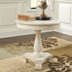 signature design ashley cottage accents white round accent table pedestal metal outdoor pottery barn entry bench brass coffee clock end marble glass oriental chestnut gray and 150x150