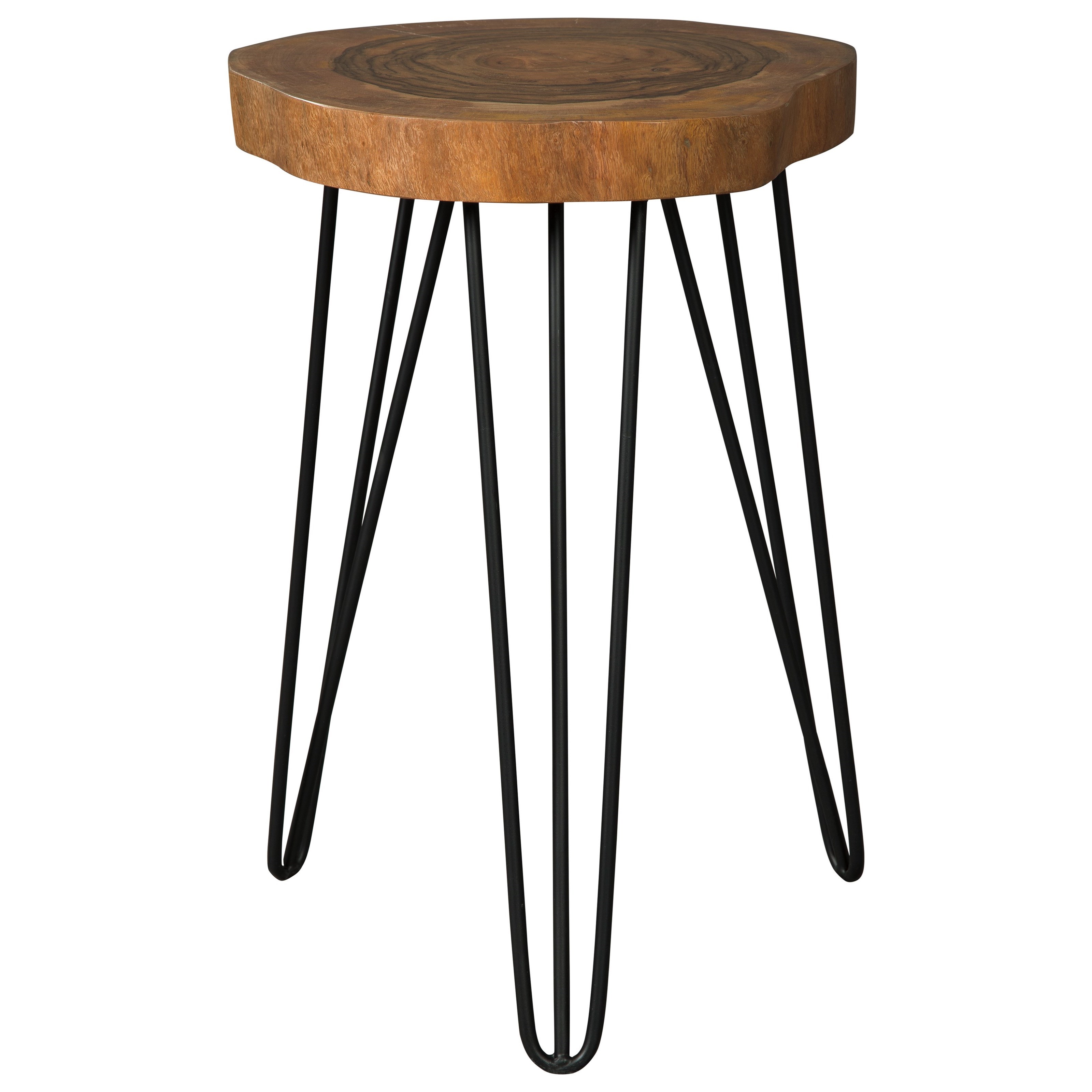 signature design ashley eversboro solid wood accent table with products color oak tables black and chrome end contemporary occasional metal coffee legs glass top mirror side