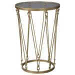 signature design ashley phillmont gold finish accent table with products color round glass top phillmontaccent velocity furniture metal pedestal base wedge shaped end power 150x150