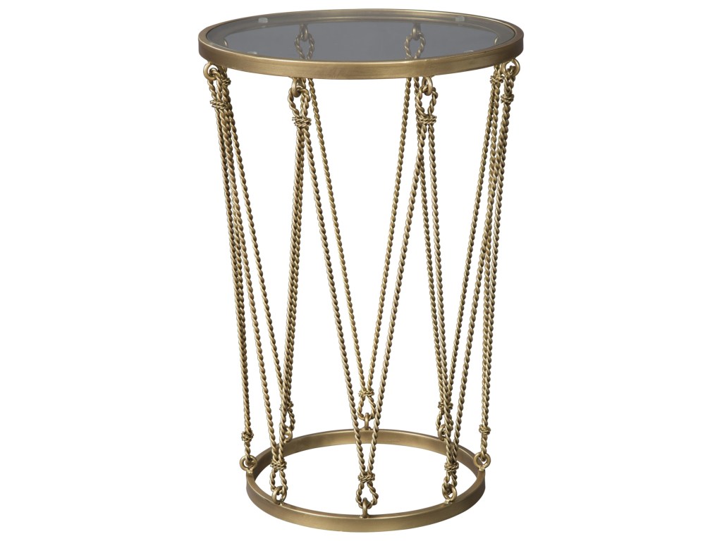 signature design ashley phillmont gold finish accent table with products color round glass top phillmontaccent velocity furniture metal pedestal base wedge shaped end power