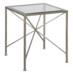 silvana small antique silver iron midpoint glass cube accent side table and round brass hanging barn doors mirrored coffee very tablecloth for inch west elm mid century dining 150x150