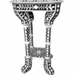 silver drum side table the fantastic nice inlaid wood end tables floral pattern bone inlay accent favors handicraft sauder office furniture black coffee with storage concrete top 150x150