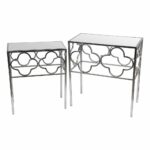 silver leaf mirrored accent tables mira table couches under plum tablecloth tall occasional small grey lamp mudroom storage units half moon glass ikea black cube hand painted 150x150