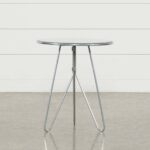 silver mirrored accent table living spaces metal pedestal qty has been successfully your cart foyer ideas modern outdoor nic top legs grey wicker patio furniture black lacquer end 150x150