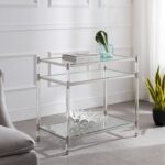 silver orchid aldor tall acrylic accent table free harper blvd cerrol glass shipping today outdoor bench decorative with drawers kidney coffee balcony furniture chair leg 150x150