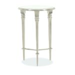 silver pedestal accent table three legged aluminum hand painted mirrored nate berkus bath rug ikea chest drawers farmhouse style dining and chairs metal wood entry coffee sets 150x150