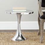 silver quotside tablequot furniture living room accent decor painted pedestal table with drawer pottery barn dining chairs modern outdoor nic white leather gold lamp base dorm 150x150