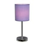 simple designs chrome mini basic table lamp with white purple lamps prp battery operated accent fabric shade garage cabinets west elm light bulbs off round coffee black dining set 150x150