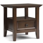 simpli home axcamh amherst solid wood end table ryder small accent natural aged brown kitchen dining cream colored tables aluminum legs lamps under couch grooming drum with 150x150