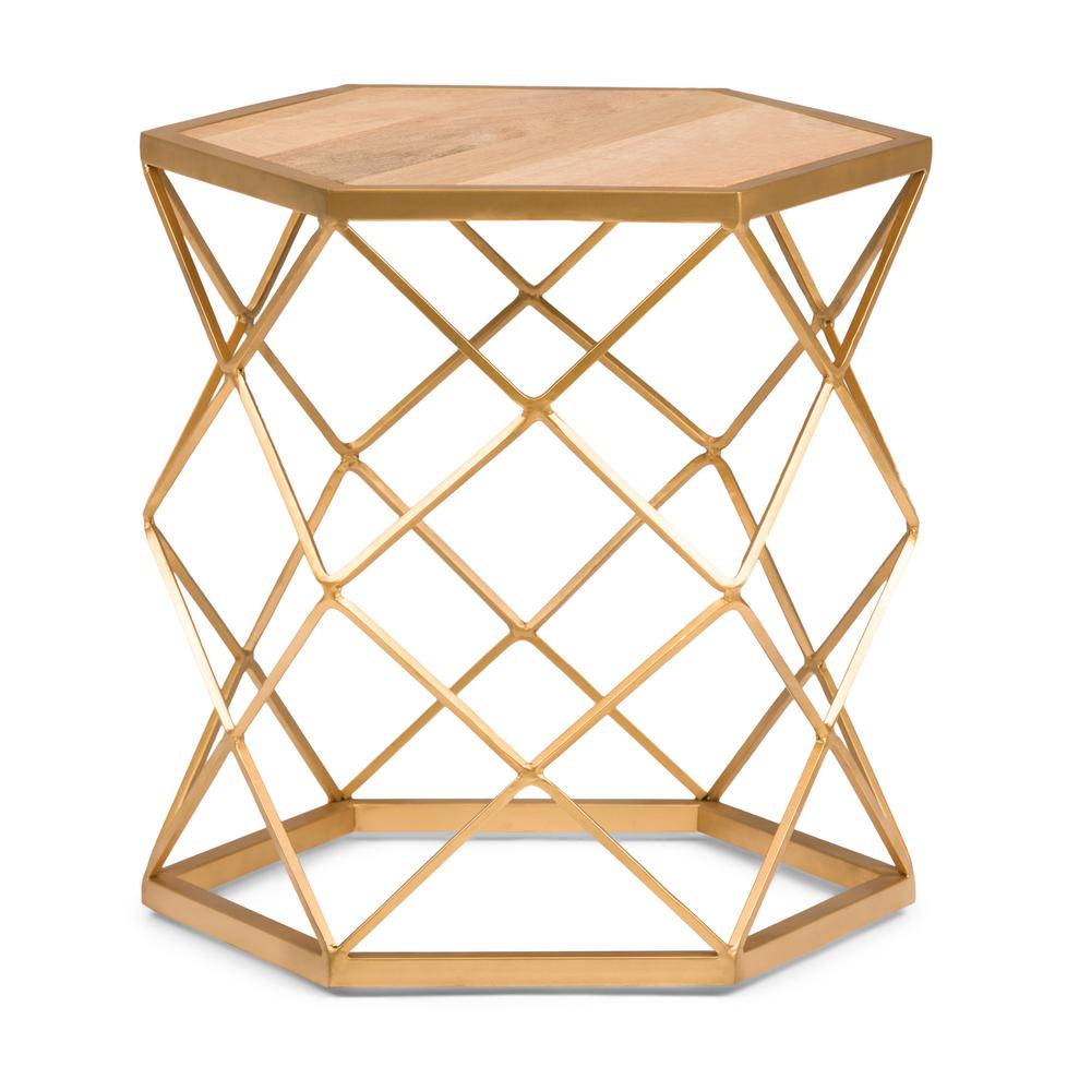 simpli home kristy natural and gold metal wood accent table axcmtbl end tables stacking coffee round living room cabinets sofa side with umbrella hole odd kitchen work pier