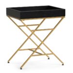 simpli home moira matte black and gold metal wood accent table end tables axcmtbl coffee cube ikea wooden decor mirimyn round grinch inflatable acrylic snack garage storage pier 150x150