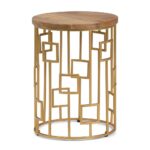 simpli home rhys natural and gold metal wood accent table axcmtbl end tables garden furniture extendable farmhouse thomasville with folding sides vintage side round mirrored lamp 150x150