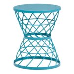 simpli home rodney turquoise metal accent table axcmtbl the end tables living room console cabinets mission style target bistro rustic reclaimed wood tall narrow lamp annie sloan 150x150