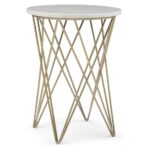 simpli home sandy white and gold accent table axcsan the end tables childrens chairs kmart small oak occasional target round side kitchen lamp modern antique with drawer tile top 150x150