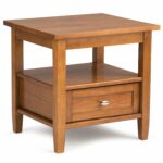 simpli home warm shaker solid wood end side rll wooden display accent table honey brown kitchen dining long low coffee accessories and decorations designer tables furniture design 150x150