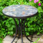 slate mosaic accent table metal roundtable outdoor footstool coffee contemporary end lamps garden storage solutions kitchen mats bench with cushion ikea clear and gold vintage mid 150x150