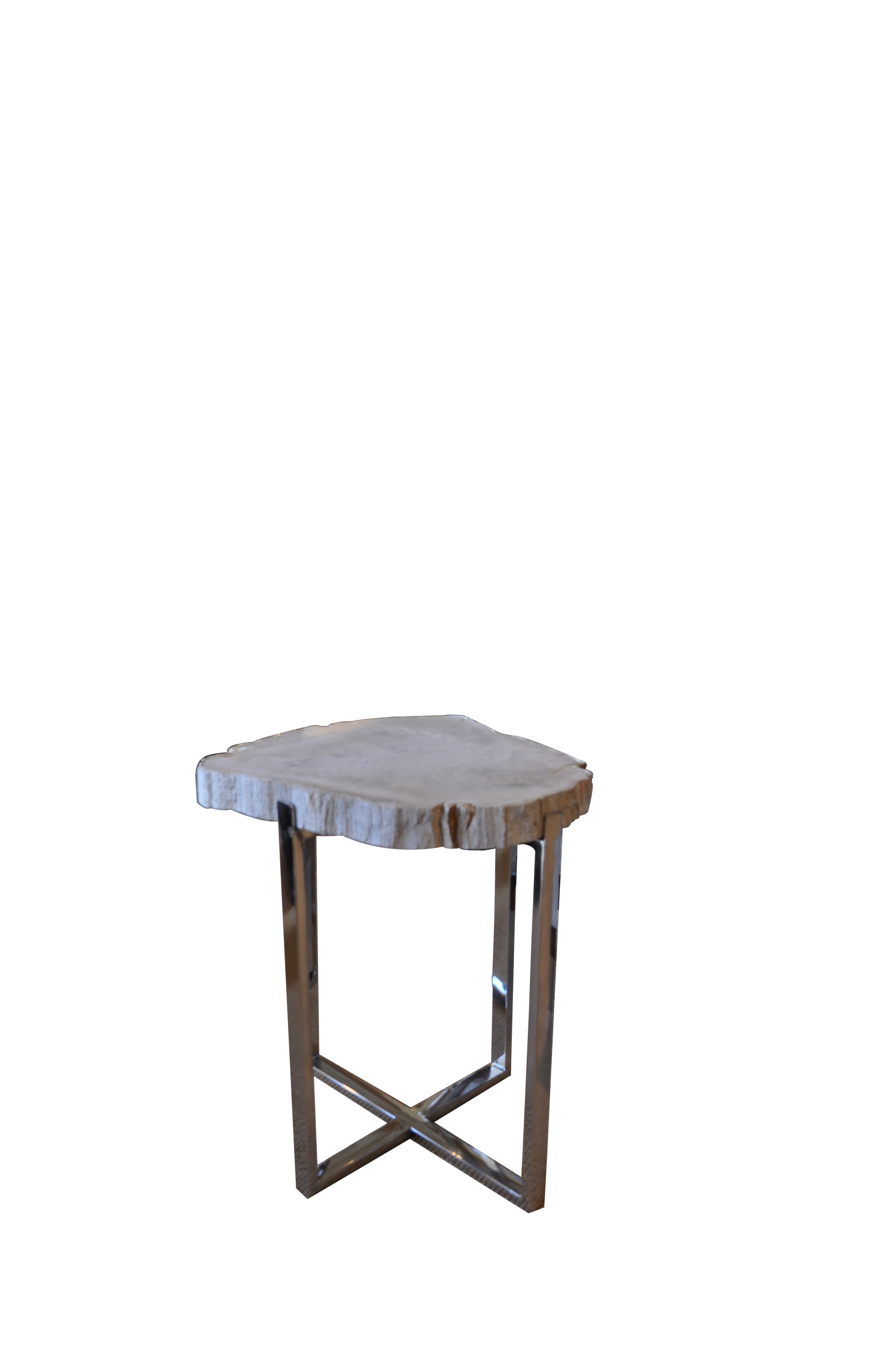 sliced petrified wood accent table large telephone side cherry wedge end narrow console inches deep pier one mirrored hampton bay furniture round plastic tables bath and beyond