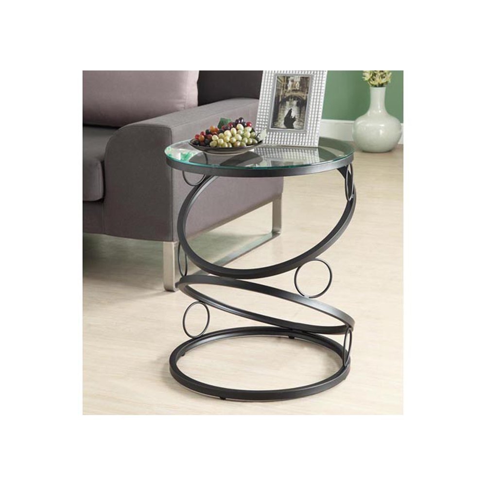 small black accent table find glass top get quotations monarch specialties metal with tempered matte tall kitchen chairs dale tiffany northlake lamp coca cola floor front hall